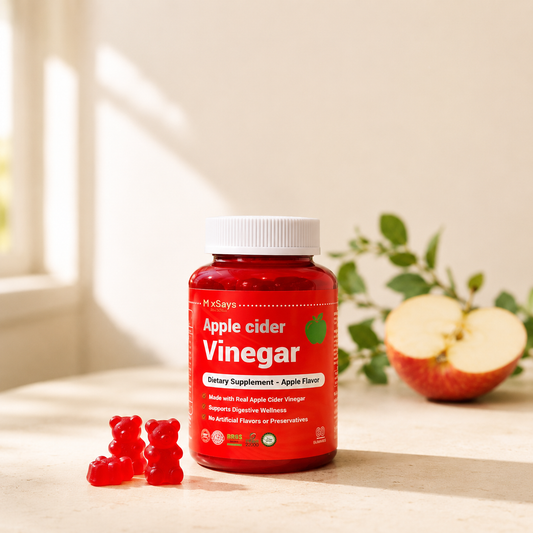 Apple Cider Vinegar Gummies — 0g Sugar, No Vinegar Taste (60 Gummies)